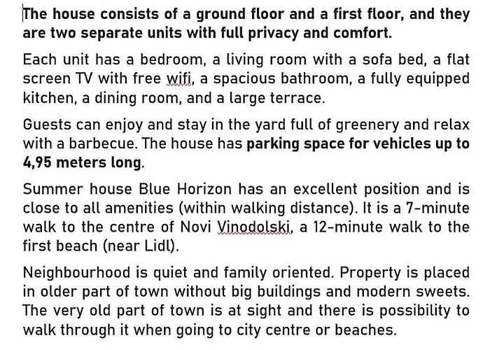 Blue Horizon * Novi Vinodolski